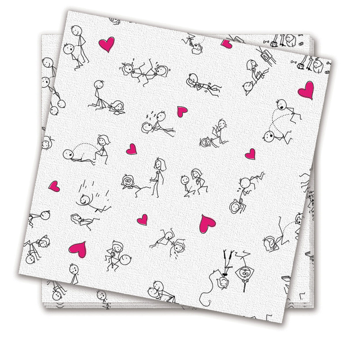 CandyPrints Stick Figure Sex Napkins 8pk