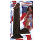 RealSkin Afro American Whoppers Vibrating Dildo w/ Balls