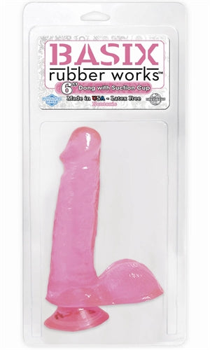 Basix Rubber Works Dildo w/ Suction Cup