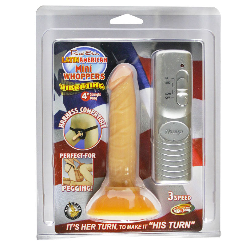 RealSkin All American Mini Whoppers Vibrating Straight Dildo