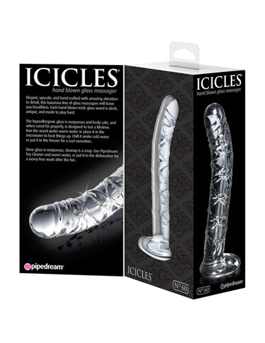 Icicles No 60 Hand Blown Glass G-Spot Dildo