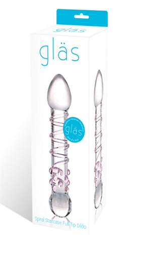 Glas Spiral Staircase Full Tip Glass Dildo