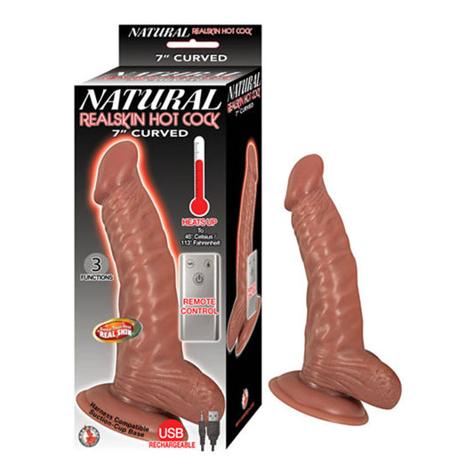 Natural Realskin Hot Cock Curved 7"