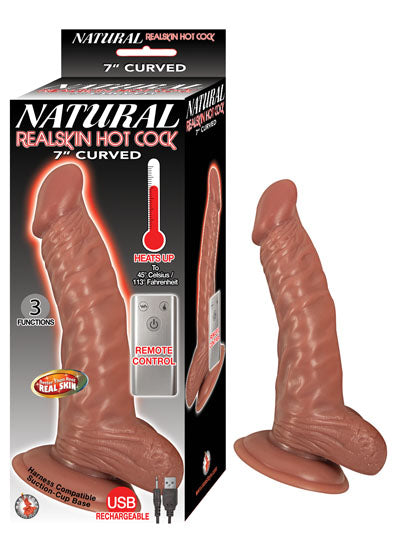 Natural Realskin Hot Cock Curved 7"