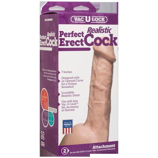 Vac-U-Lock Perfect Realistic Cock