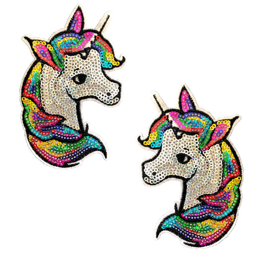 Neva Nude Sequin Sparkle Unicorn Nipztix Pasties