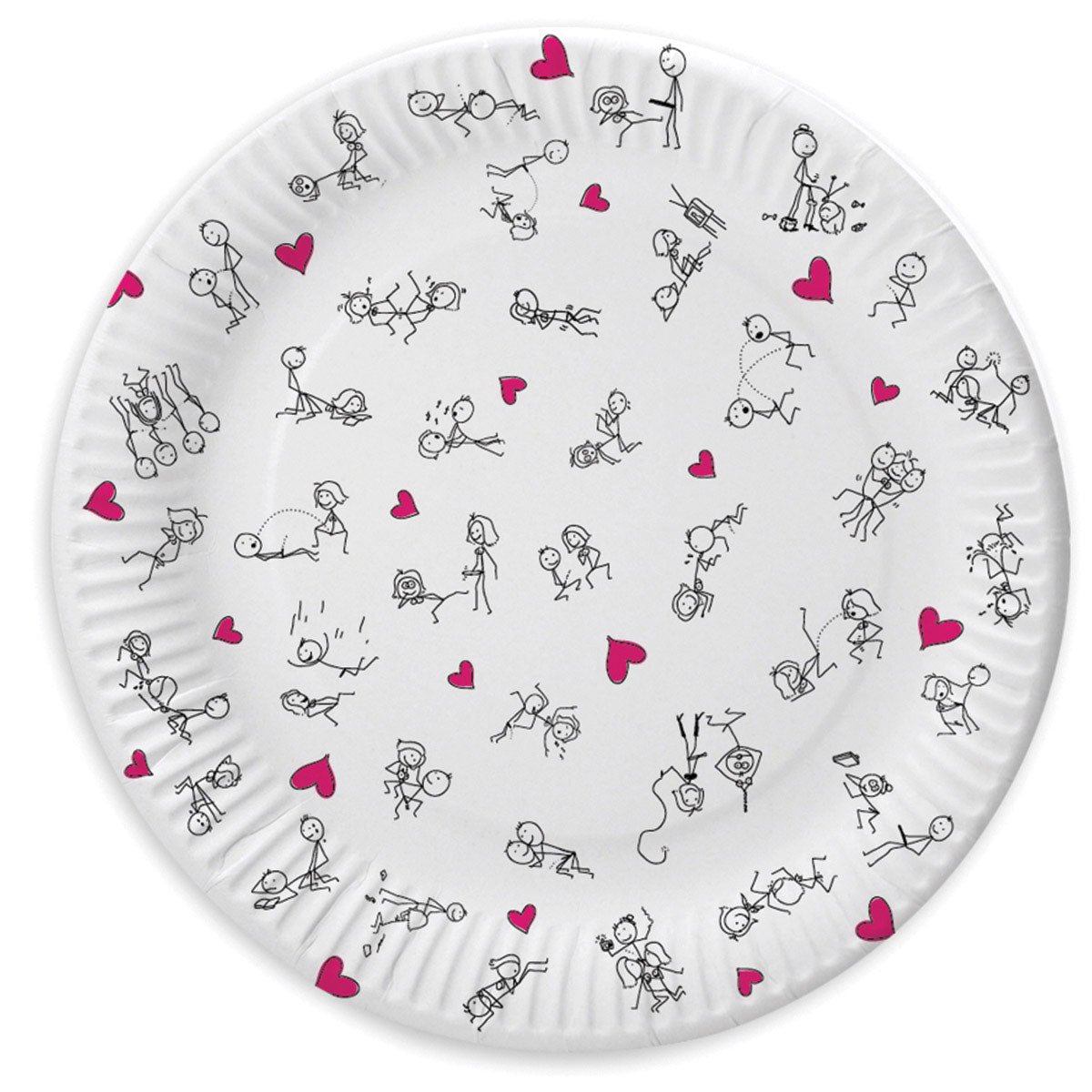 Candyprints Stick Figure Sex Plates - 8 pack