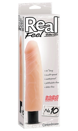 Real Feel Lifelike Toyz No. 10 Multi-Speed Waterproof Dildo