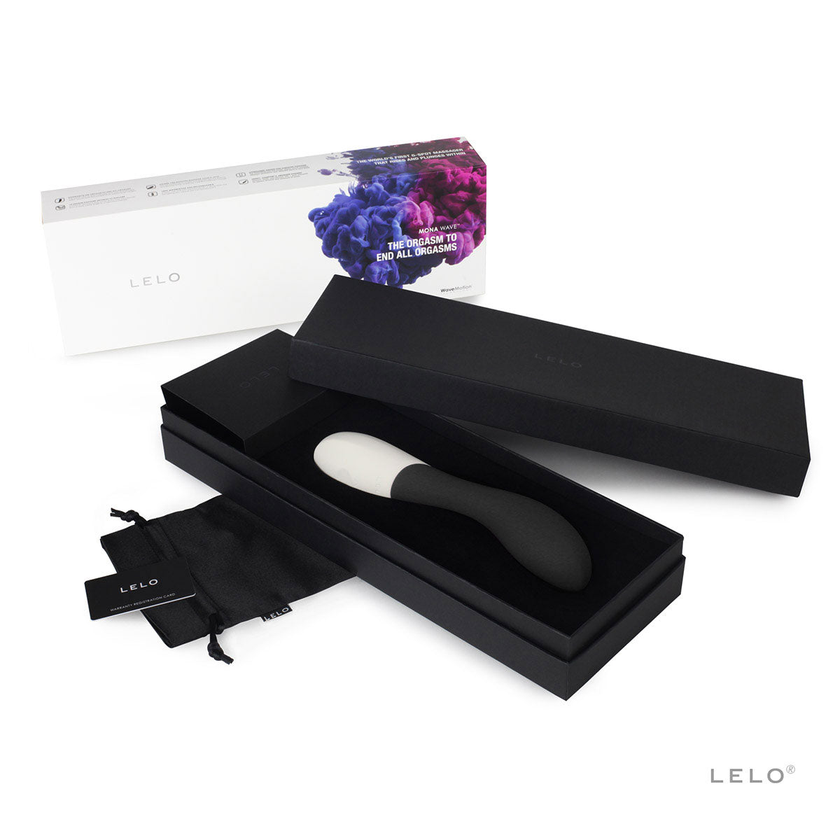 LELO Mona Wave Curved G-Spot Motion Vibrator Black