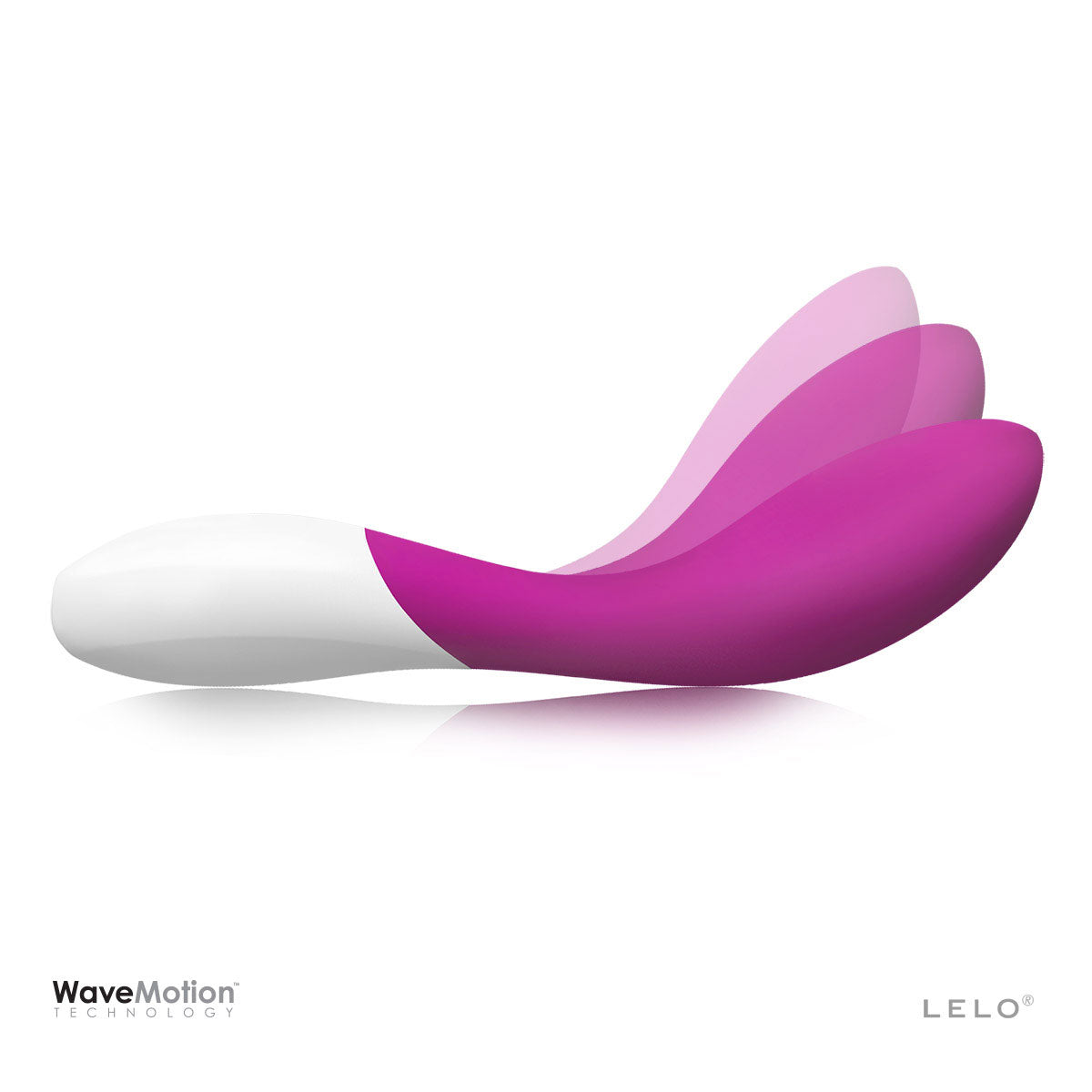 LELO Mona Wave Curved G-Spot Motion Vibrator Deep Rose