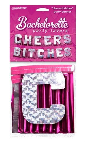 Bachelorette Party Favors Cheers Bitches Party Banner