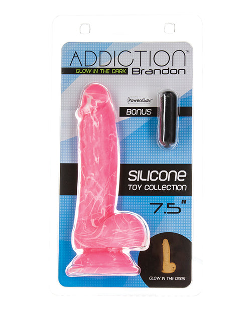 Addiction Brandon 7.5" Glow in the Dark Dildo