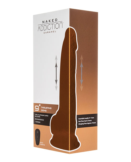 Naked Addiction 9" Thrusting Dildo w/ Remote