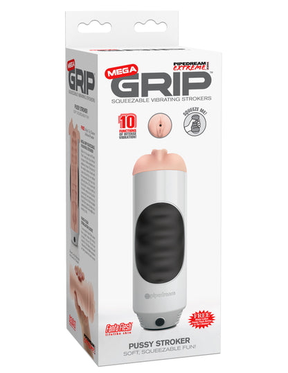 Pipedream Extreme Mega Grip Squeezable Vibrating Strokers