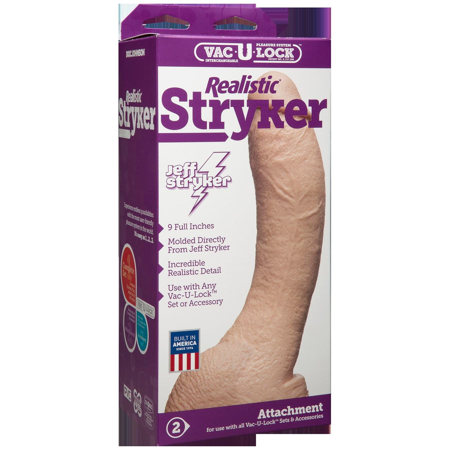 Vac-U-Lock Realistic Jeff Stryker's Cock