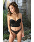 Premiere Basics Midnight Garden V-Front Bustier & Thong