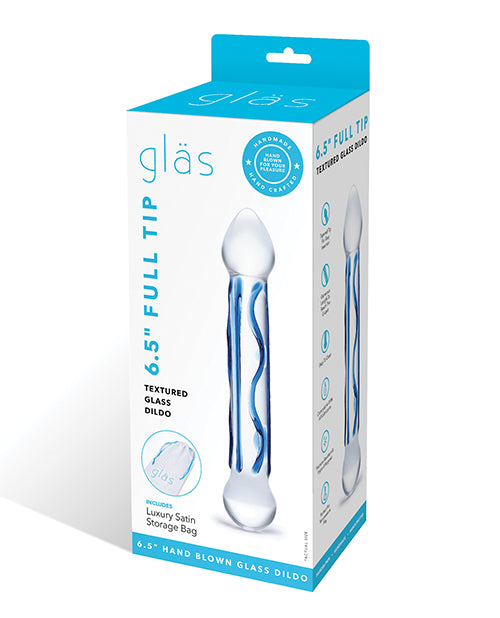 Glas Tip Textured Glass Dildo