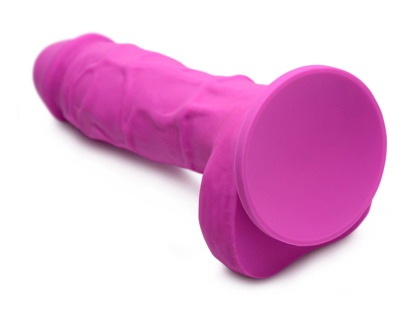 Strap-U Power Pecker 7" Silicone Dildo w/ Balls