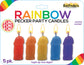 Rainbow Pecker Party Candles 5pk