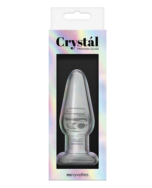 Crystal Premium Glass Tapered Butt Plug