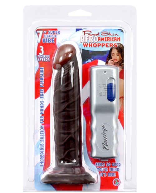 RealSkin Afro American Whoppers Vibrating Dildo