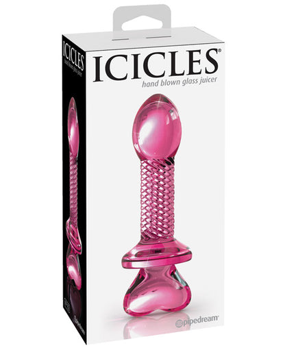 Icicles No 82 Hand Blown Glass Ribbed Butt Plug