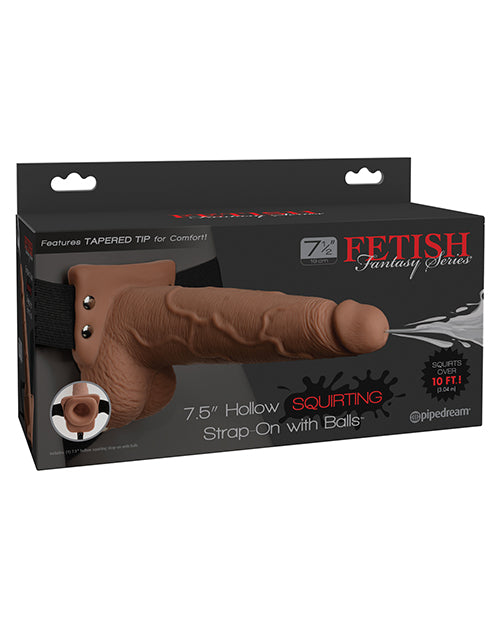 Fetish Fantasy Series Hollow Squirting Strap-On w/ Balls