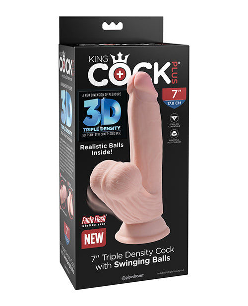 King Cock Plus Triple-Density Cock w/ Swinging Balls