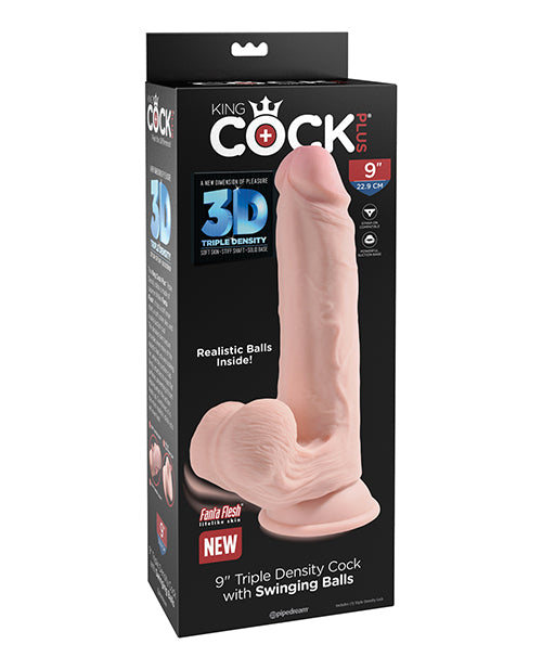 King Cock Plus Triple-Density Cock w/ Swinging Balls