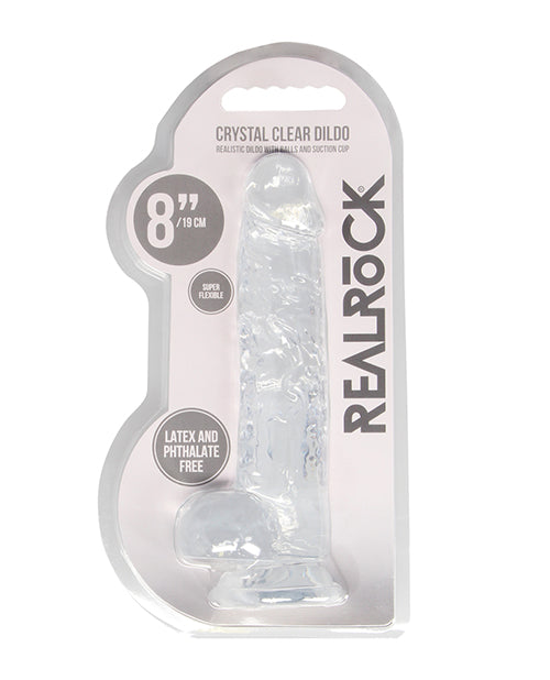 RealRock Realistic Crystal Clear Dildo w/ Balls