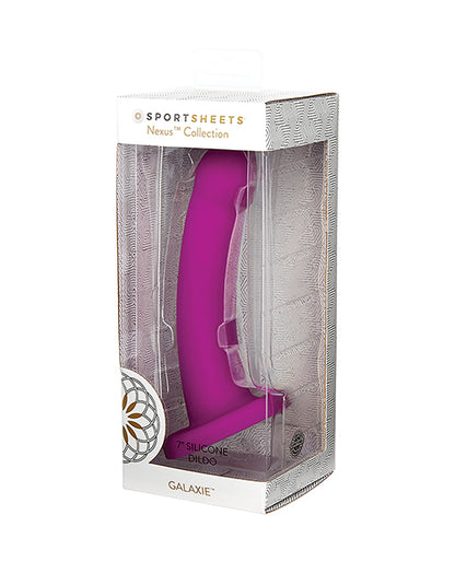 Nexus Solid Silicone 7" Dildo Galaxie - Plum