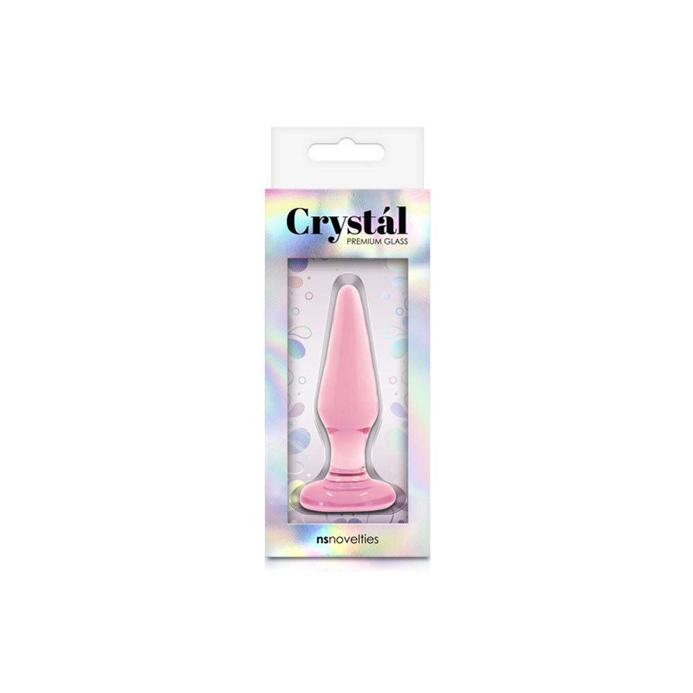 Crystal Premium Glass Tapered Butt Plug