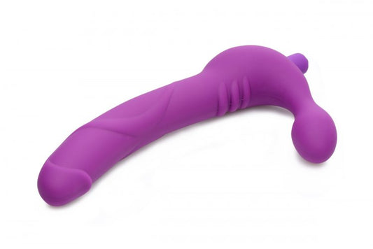 Strap-U Royal Revolver Vibrating Strapless Silicone Strap-On Dildo