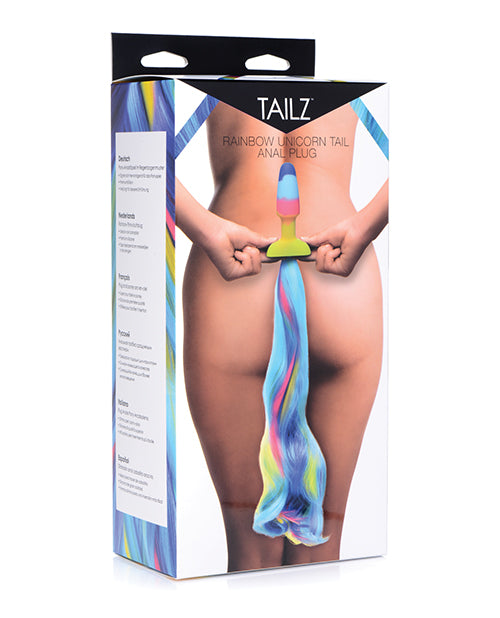 Tailz Rainbow Unicorn Tail Anal Plug