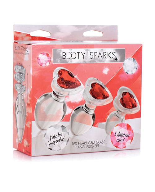 Booty Sparks Glass Anal Plug Set