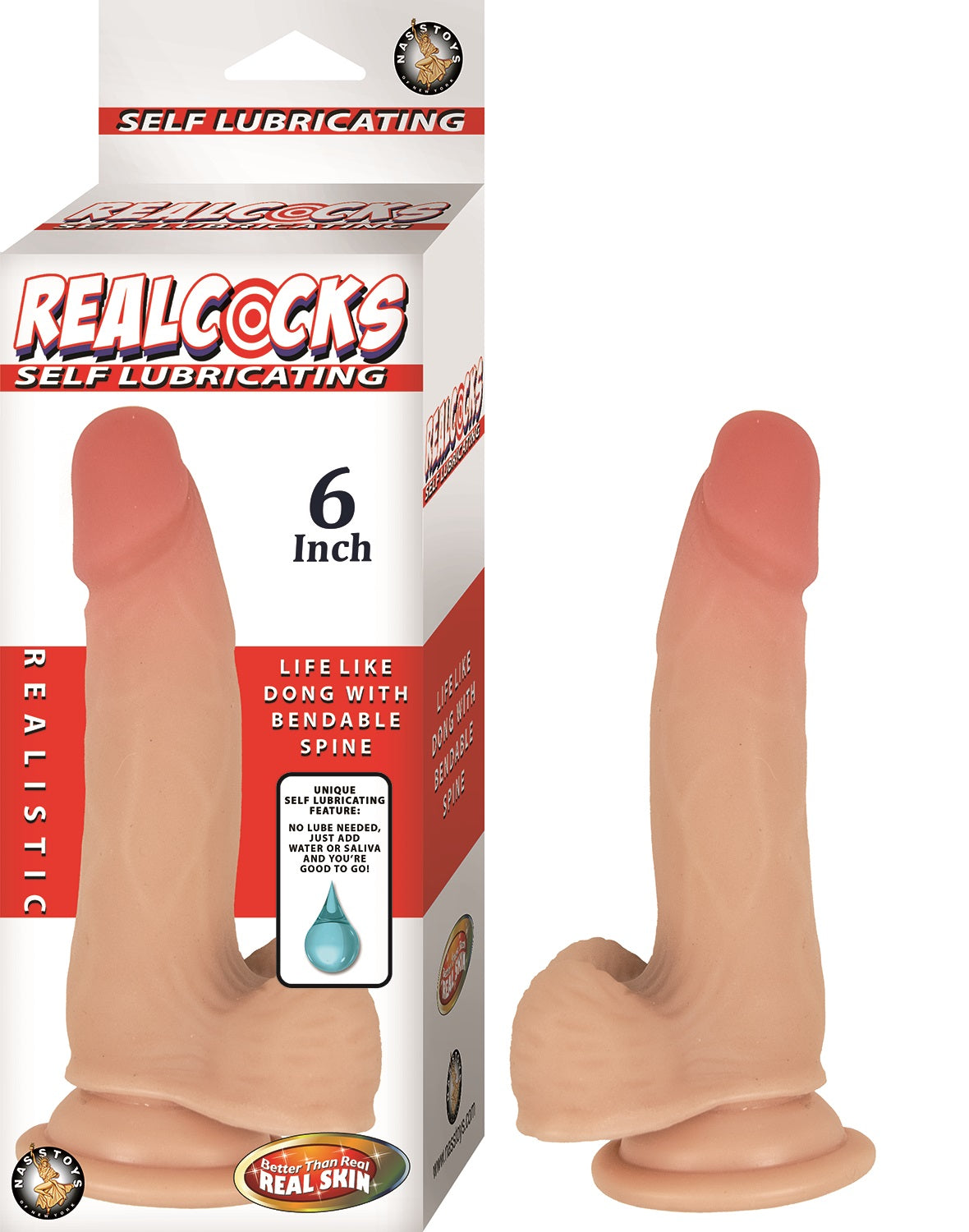 Realcocks Self Lubricating Dildo