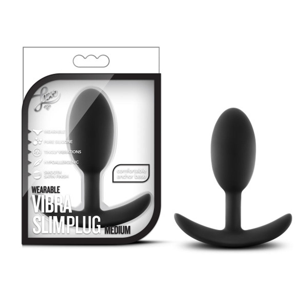 Luxe Wearable Vibra Slim Plug Medium
