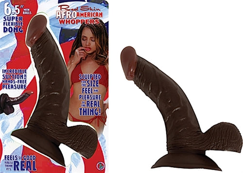 RealSkin Afro American Whoppers Dildo w/ Balls