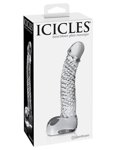 Icicles No 61 Hand Blown Glass G-Spot Dildo