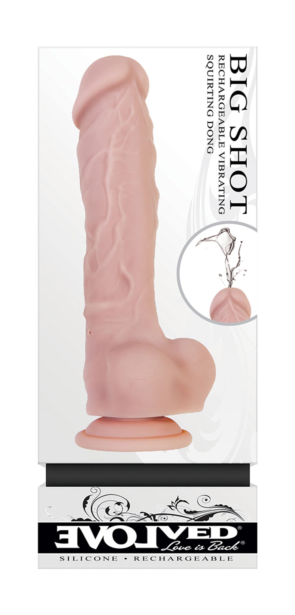 Evolved Big Shot Vibrating & Squirting Dildo