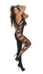 Vivace Deep V Opaque Bodystocking w/ Cut Out Side Detail