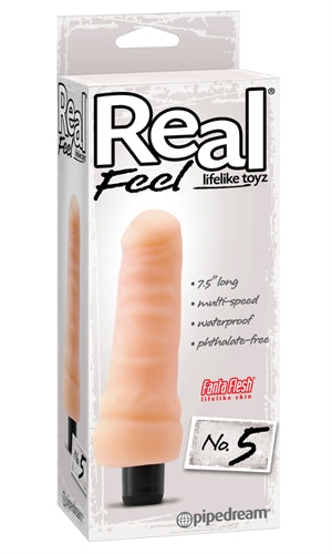 Real Feel Lifelike Toyz No. 5 Multi-Speed Waterproof Dildo