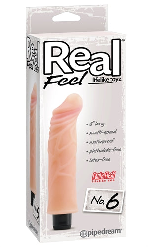 Real Feel Lifelike Toyz No. 6 Multi-Speed Waterproof Dildo