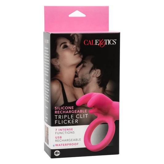 Triple Clit Flicker - Silicone - Rechargeable