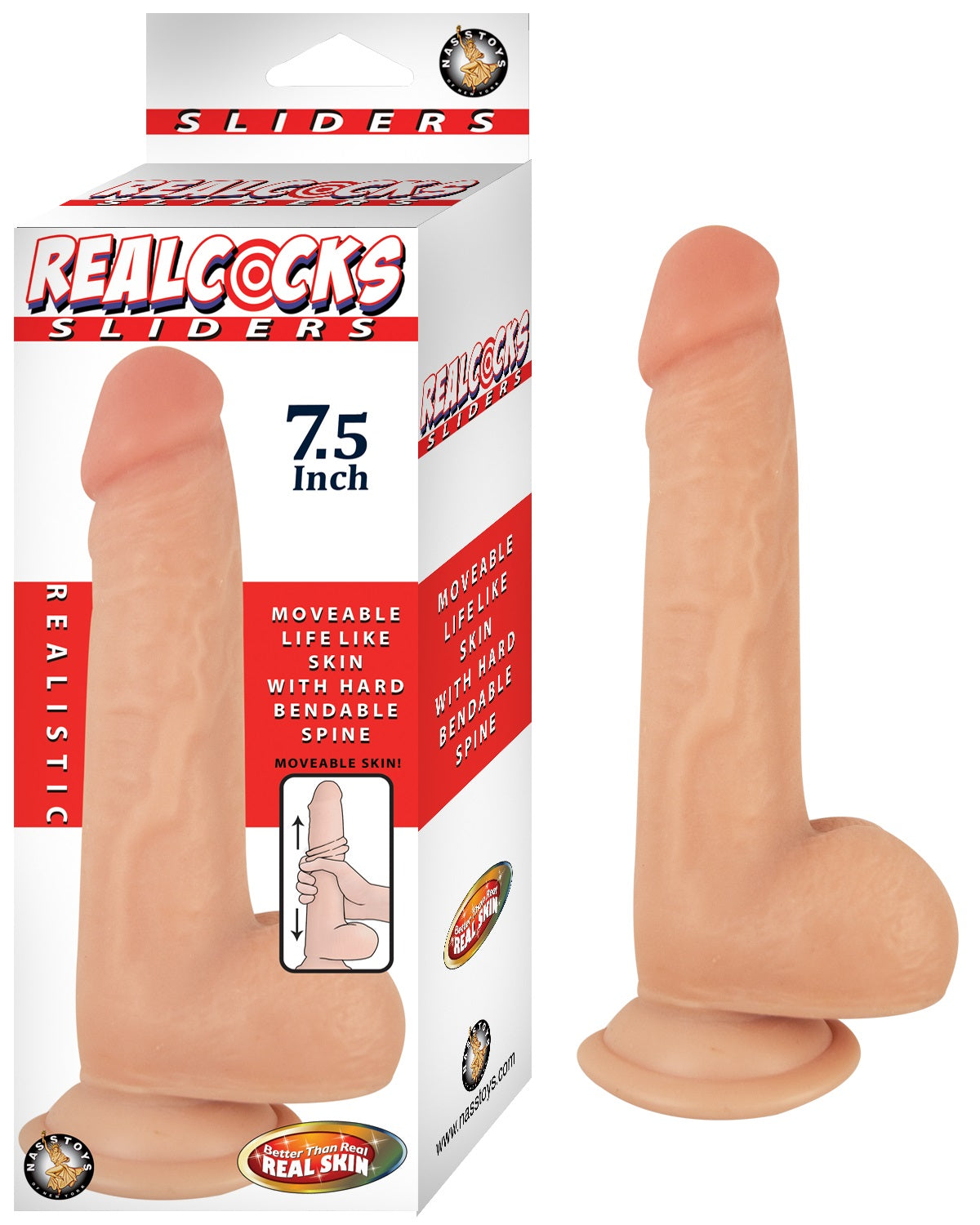 Realcocks Sliders Moveable Skin Dildo