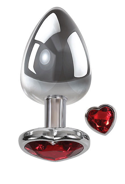 Adam & Eve Red Heart Gem Anal Plug