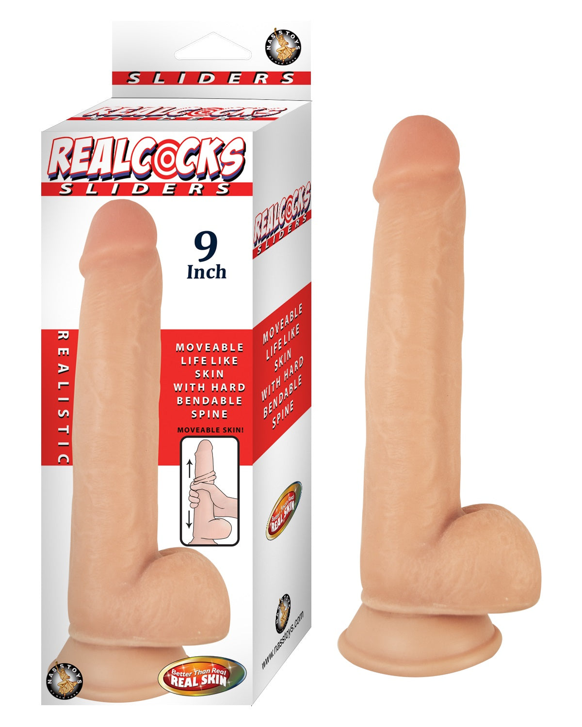 Realcocks Sliders Moveable Skin Dildo