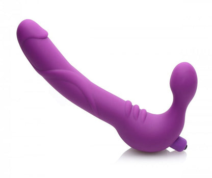 Strap-U Royal Revolver Vibrating Strapless Silicone Strap-On Dildo