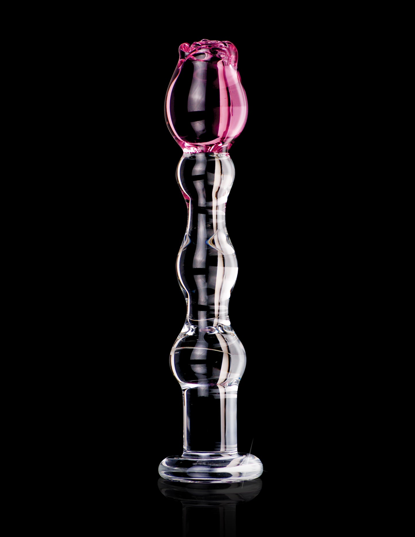 Icicles No 12 Hand Blown Glass Massager w/ Rose Tip