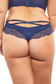 High Leg Lined Thong w/ Crossing Back Straps